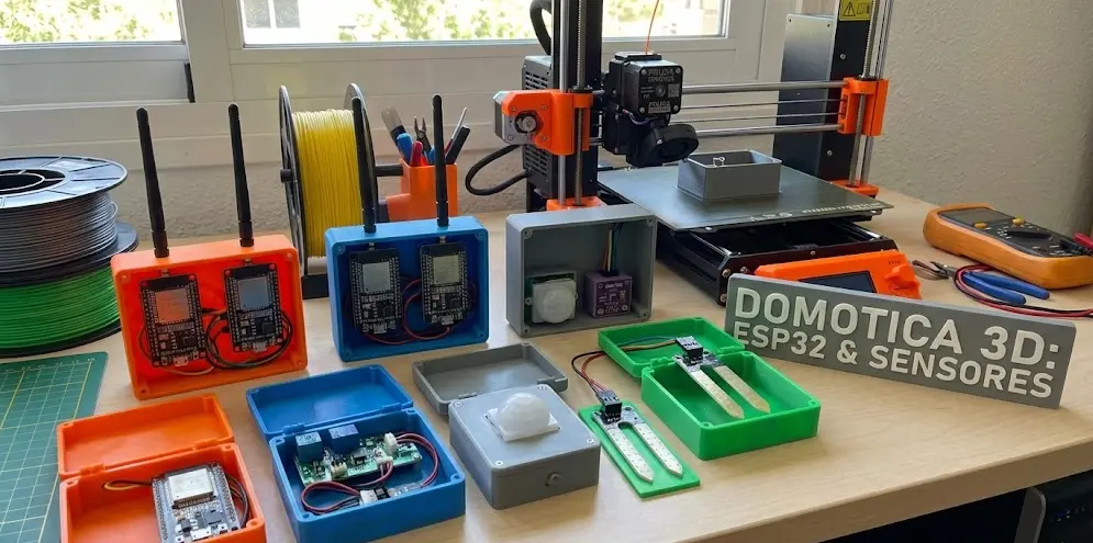 Cajas Impresas en 3D para Domótica: Protege tu ESP32 y Sensores