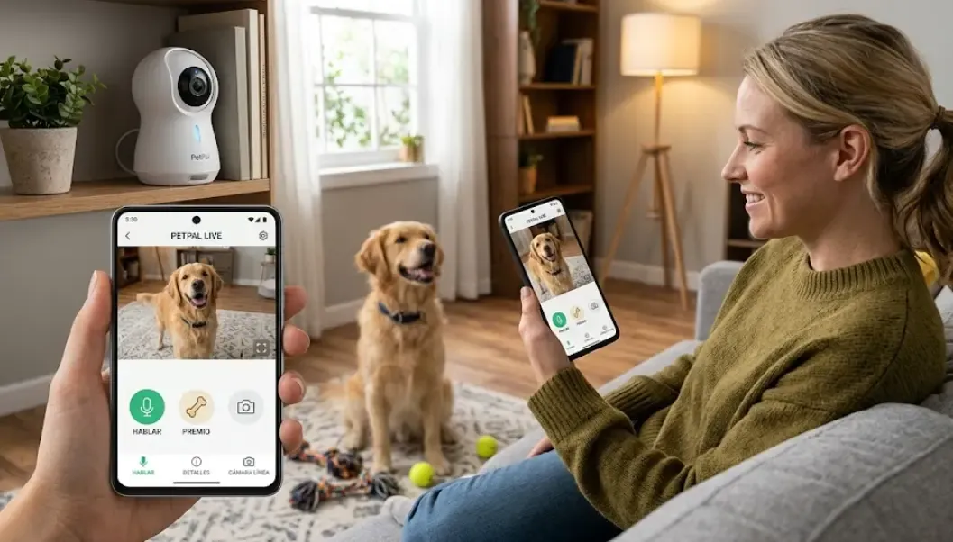 Integración de cámara para mascotas con app en el móvil