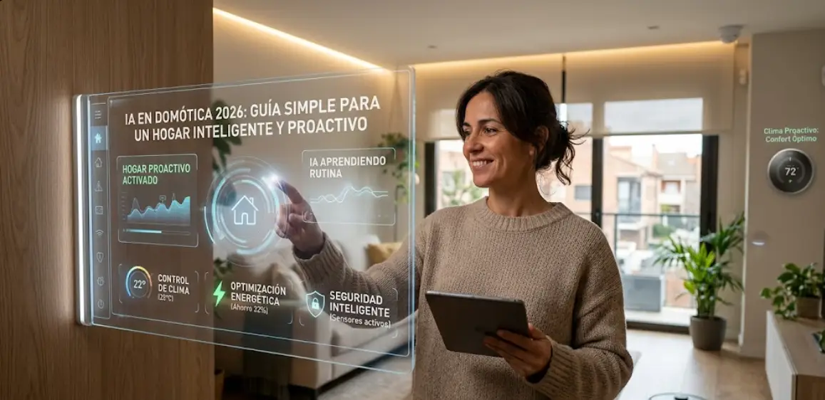 Descubre cómo la IA hace que tu casa sea realmente proactiva (no solo reactiva). ChatGPT, Ollama y automatizaciones inteligentes 2026.