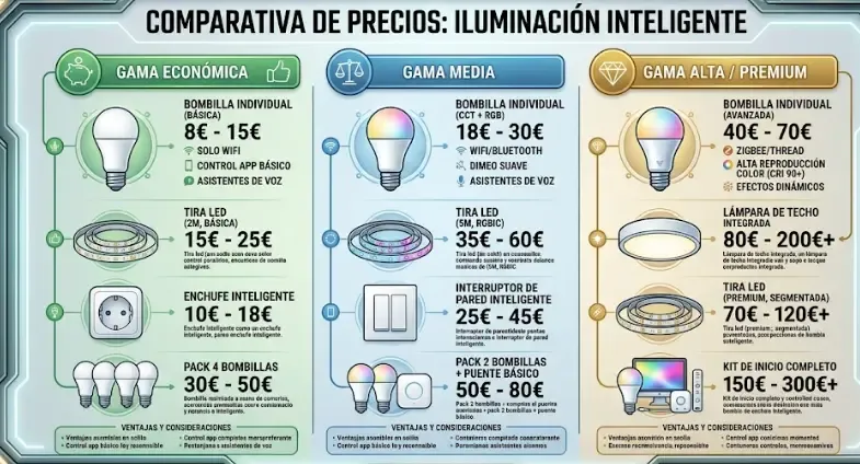 Comparativa precios y protocolos 2026