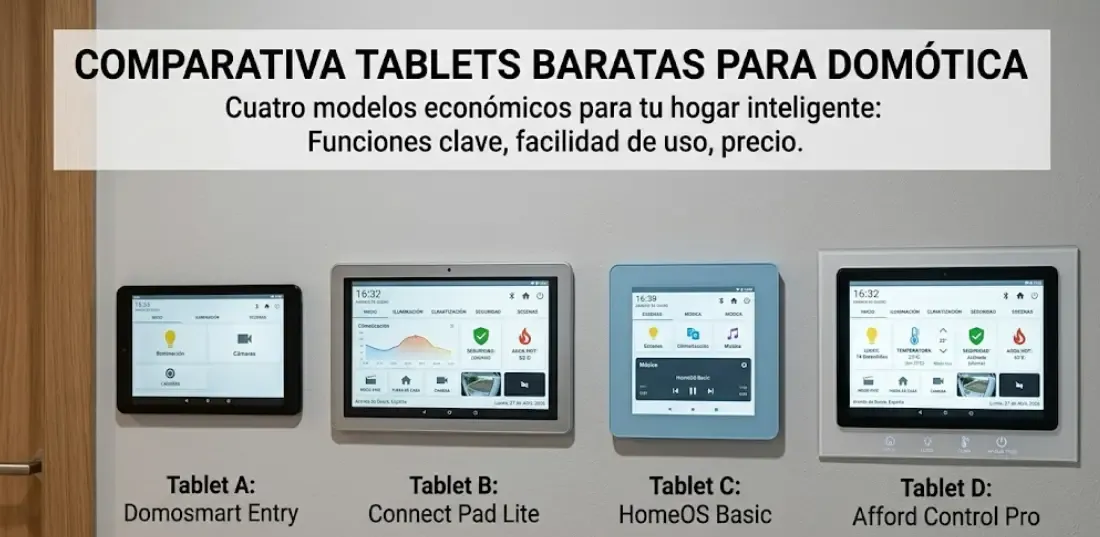 Comparativa tablets baratas para domótica