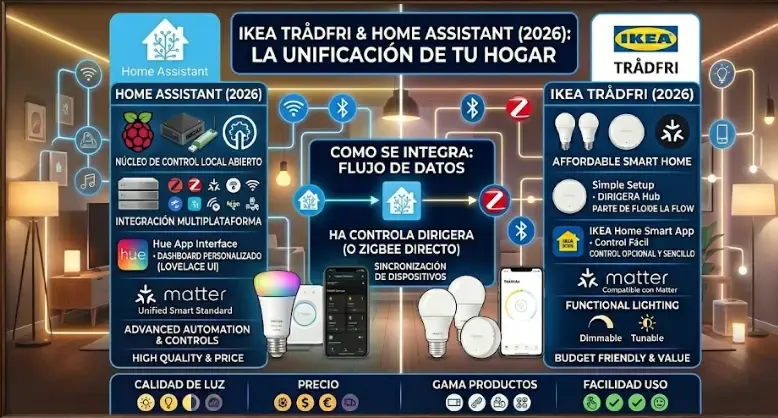 IKEA KAJPLATS conectadas a Home Assistant vía Thread