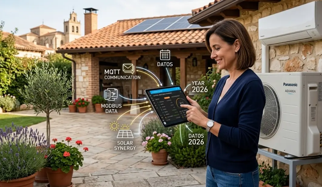 Aprende a integrar tu aerotermia en Home Assistant para ahorrar energía. Controla temperaturas, programa rutinas y visualiza consumos fácilmente.
