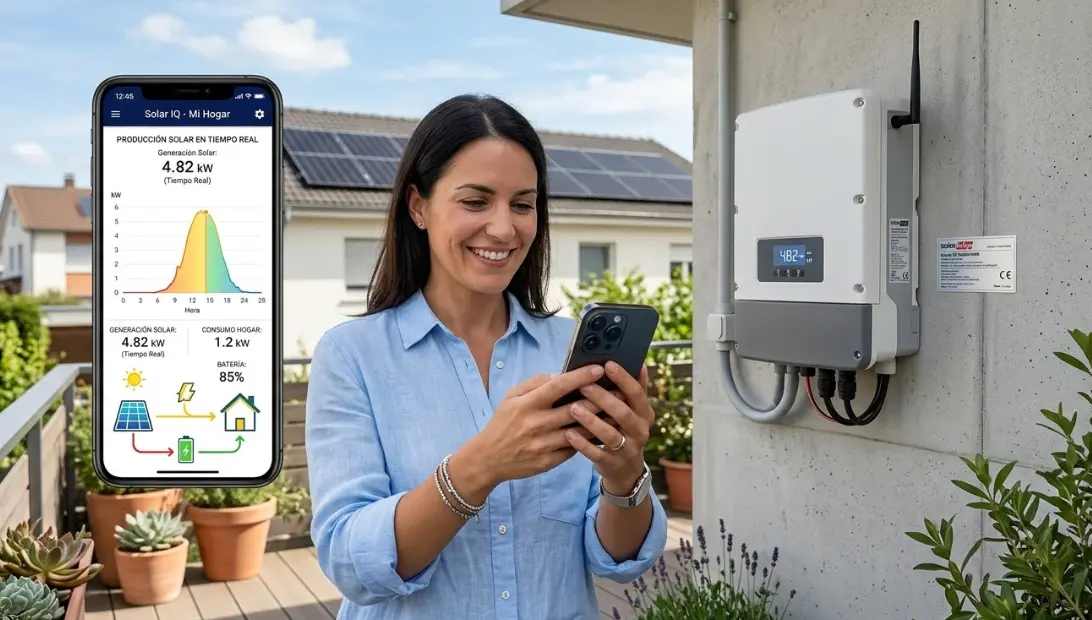 Descubre cómo la monitorización de inversores solares optimiza tus placas. Automatiza excedentes, ahorra en tu factura y controla la energía desde el móvil.