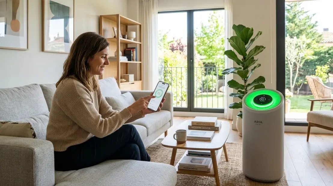 Descubre la ciencia detrás de los purificadores de aire avanzados. Elimina alergias, automatiza la calidad del aire con WiFi y protege a tu familia sin esfuerzo.
