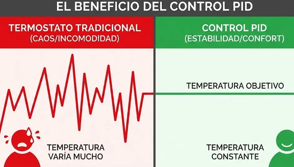 Calefacción PID e Inercia Térmica: Confort y Ahorro Real Calefacción PID e Inercia Térmica: Confort y Ahorro Real