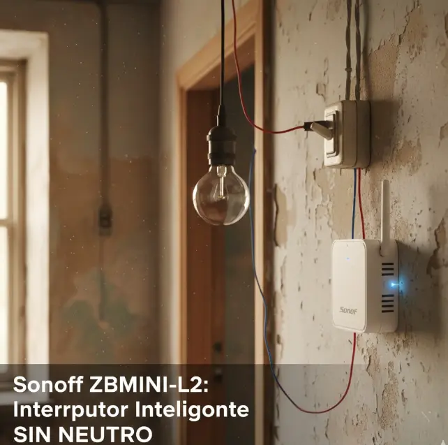 Sonoff ZBMINI-L2 interruptor inteligente sin neutro Zigbee para casa antigua