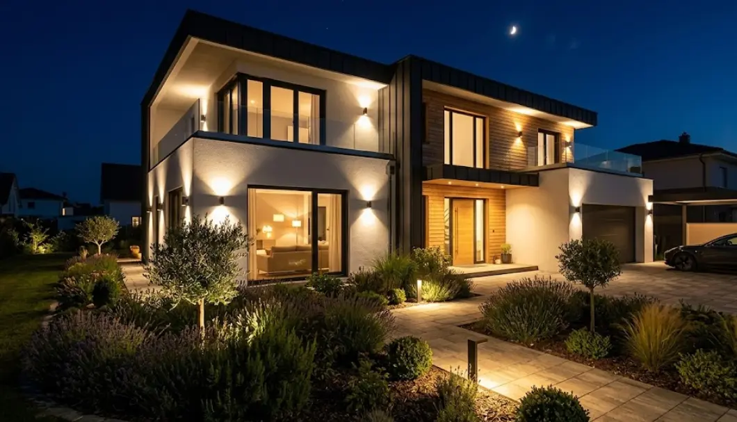 Iluminación Exterior para Fachadas: Guía Inteligente y Automatizada